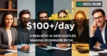 4 Realistic AI Side Hustles Making Beginners Rich! ($100+day)